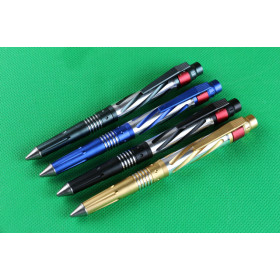4 Different colors in stock survival defense pen with LED light UD402169